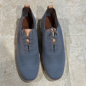 Cole Haan Blue Knit Oxford Shoes